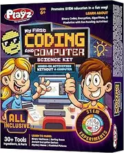 My First Coding & Computer Science Kit - Learn About Binary Codes, Encryption, Algorithms & Pixelation Through Fun Puzzling Activities Without Using a Computer for Boys, Girls, Teenagers, & Kids