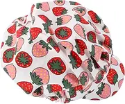[VALICLUD] Cap for Women Lightweight Nursing Scrub Hat Strawberry Pattern Oilproof Chef Skull Cap for Comfortable Cooking and Food Service