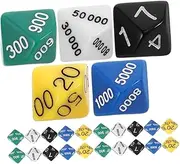 Kisangel 30pcs Multi Colored Polyhedral Dice Stylish Dice for Board Games Portable Game Accessories Floor Table Friendly Gaming Props for Parties and Entertainment