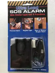 Ultra Loud SOS Alarm With Strobe Light And 3 Funtions