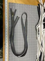 70” Medium Grey Reversible Brass long Pull #5 Separating Zipper