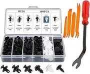 Mxshc Car Push Retainer Clips Fasteners | 100 Pieces High Strength Automotive Clips,Convenient Bumper Clips Car Push Retainer for Sedan SUV or Commercial Vehicle