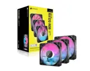 CORSAIR iCUE LINK RX120 RGB STARTER KIT (BLACK) -Express ship