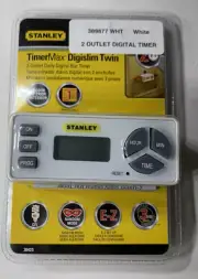 STANLEY TimerMax Digislim Twin Digital Timer Switch Model 38423 Sealed