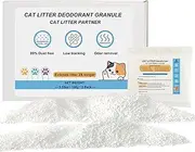 Cat Litter Deodorizer, Baking Soda Deodorant Granules, Litter Box Odor Eliminator, Eliminate Smells Fragrance Free Formula, Odor Control Remover for Small Animal to Keep Home Fresh (Pack of 2)