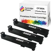 3 Pack Black Compatible Toner Cartridge Replacement for HP 827A CF300A (29,500 Pages) for HP Color Laserjet Enterprise M880z M880z+ M880z+ NFC
