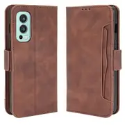 Wallet Design Phone Cover Stand Case With Multiple Card Slots For Oneplus Nord 2 5g