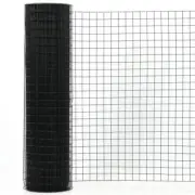 ANGELES HOME Hardware Cloth Wire Fencing 36" x 50 ft 16-Gauge Vinyl Coated Black