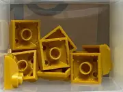 LEGO Parts - Pearl Gold Slope, Curved 2 x 2 x 2/3 Two Studs - No 47457 - QTY 10