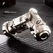 ⚙️Stun Grenade Fidget Spinner Mini Pistol Toy Gun - Ejectable Shells, Stress Rel
