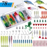 201pcs Fishing Accessories Kit, Fishing Tackle Box with Tackle Included, Fish...
