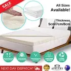 Memory Foam Mattress Topper Underlay Protector Cover Support Bedding All Size