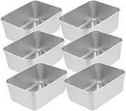 Metal Roasting Tin Square Cakes Pans Set Stainless Steel Baking Trays Nonstick for Valentine Wedding