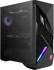 MSI MPG Infinite X2 13FNUF-049AU Enthusiast Gaming Desktop, Intel Core i7-13700KF, RTX 4070Ti 12GB, 16GB DDR5 RAM, 512GB M.2 SSD+2TB, Wifi6E BT5.3, Win11H, LC, Gaming KBM, Black, 3 Year Warranty