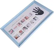 BIUDECO Photo Frame Growth Record Frame Fingerprint Holder 12 Months Newborn Photo Memory