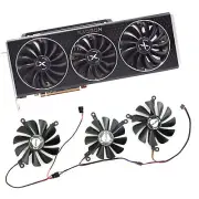 Set CF1015U12D CF9015U12D Graphics Card Cooling Fan for XFX RX6800 6800XT 6900XT