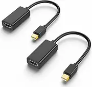 Mini DisplayPort to HDMI Adapter, 4K Mini DP (Thunderbolt) to HDMI Converter Cable Male to Female Compatible for iMac,MacBook Pro/Air for Monitor,Projector (10 Pack)
