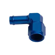 Aeroflow 90 Degree Hose Barb Pipe Fitting -8 AN To 1/2" Blue Finish