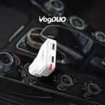 【VOGDUO】CHARGER GO 大瓦力雙TYPE-C車用充電器-經典黑(車充快速充電 USB-C TYPEC 30W)