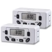 7 Day Programmable Digital Timer for Electrical Outlets, Indoor Plug-In Light Ti