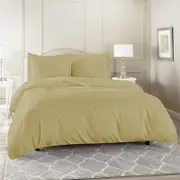 Luxor Queen Linen Color 1000TC 100% Cotton Quilt Doona Duvet Cover Pillowcase Set