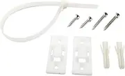 CLISPEED 10 Set White Proofing Furniture Anchors Durable Plastic Buckles for Securing Cabinets and Furniture Against Toppling Essential Safety Straps for Homes Pets