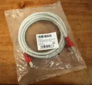 K5450.2 Crossoverkabel,SF/UTP, Cat. 5e 2.0m grau (rote Tulle) - NEW