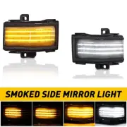 For 15-20 F150 Superduty White+Amber LED Side Towing Mirror Light Lamp USA EAW