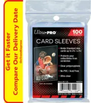 1 x 100 Packs Ultra Pro Card Penny Sleeve Clear Protector Pokemon MTG YUGIOH AF