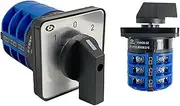 HAODEE LW26 YMW26-32/3 Manual Electrical Changeover Rotary Cam Switch 3 Layers 32A 690V Three Poles Silver Contact LW28-32A (Size : 1-2-3 Position)