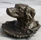 BRONZE Statue HUNTING DOG SCULPTURE RETRIEVER LABRADOR ART DECO HOT CAST Statue