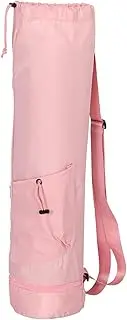 ARTSEWPLY Yoga Tote Bag with Pocket and Bottom Wet Bag Comfortable Yoga Mat Holder with Strap Large Storage Holder for Fitness Gear