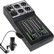 Studio Monitor Controller, Passive Professional Volume Controller, 1 Input 2 Output, 70mm Smooth Fader, High Fidelity Sound, Noise Control, for Studio and Home Audio Systems