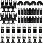 50 PCS Oscillating Multi Tool Blade Saw Blades Wood Metal Cutter Fit for Fein Multimaster, Porter Rockwell Cable, Ryobi, Milwaukee, Hitachi, Black & Decker, Chicago, Craftsman, and Dewalt