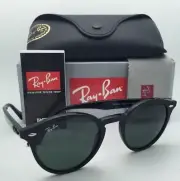 New RAY-BAN Sunglasses RB 2180 601/71 49-21 145 Black Frames w/Green-Grey Lenses