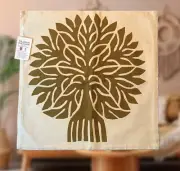 Tree of Life Pillow Covers (Set of 2) Tilonia Bazaar NEW Boho India 16" Square