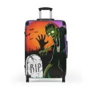 ZOMBIE GRAVEYARD EERIE HORROR THEMED Suitcase