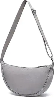 YIKOEE Crescent Bag for Women Men Small Sling Crossbody Bag with Half Moon Shape