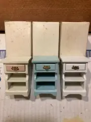 VTG CONCORD DOLLHOUSE BEAUTIFUL BLUE NIGHT STAND #6255 , M/OB!