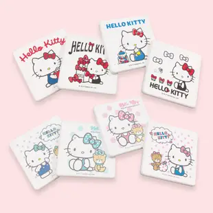 三麗鷗 Sanrio Hello Kitty 硬式珪藻土杯墊 (2入組) 凱蒂 硅藻土 防滑墊 吸水墊 【5ip8】