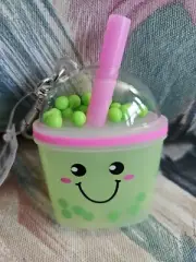 Bath & Body Works Bubble Tea Pocket Holder Keychain NWT