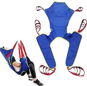 Toileting Sling Patient Lifter - Full Body Patient Lift Sling - Patient Lift Sling with Commode Opening - Medical Lift Equipment Divided Leg for Elderly, Handicapped.,L