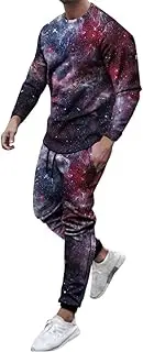[Generic] Mens Wrestling Suit Sleeve O Neck Long Pants Sets Sports Outfits Weird Tuxedo