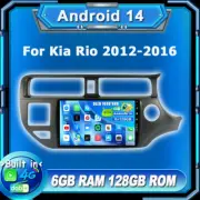 6+128GB Car Stereo For Kia Rio 2012-2016 Head Unit Android 14 GPS WIFI DAB+ QLED