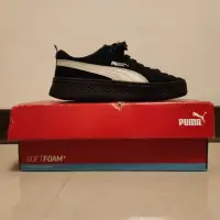 在飛比找蝦皮購物優惠-PUMA Smash Platform SD 板鞋 厚底 黑