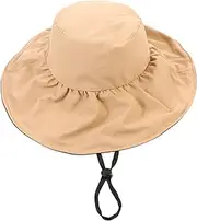 [SAFIGLE] 1 Pc Sun Visor Sun Hats Hat Beach Brim Solar Fashionable -wear Women Sunbonnet Wide Brim Sunbonnet Vinyl Khaki