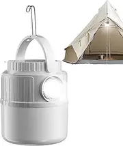 Solar Camping Lantern - 3000mAh Waterproof Outdoor Portable Lantern Torch | LED Flashlight Rechargeable for Survival Power Outages Home Yard Garden Corridor Courtyard Gazebo Hiking Fishing