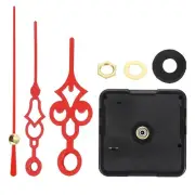 1Set Quartz Clock Movement 0.7" Movement Shaft for 7-8mm Clock Dial Thick Red