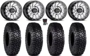 Raceline Squad Bdlk 15" Wheels Si +38mm 30" Intersect Tires Commander Maverick