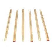 BambooMN Premium Reusable Japanese Bamboo Chopsticks, Red Dot End 10 inch